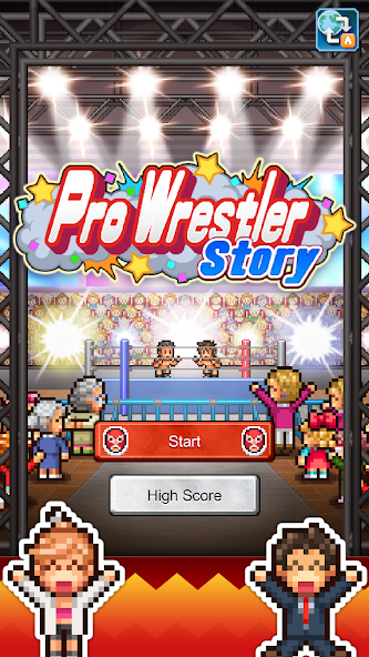 Ekran rankingu wrestlerów w grze Pro Wrestler Story